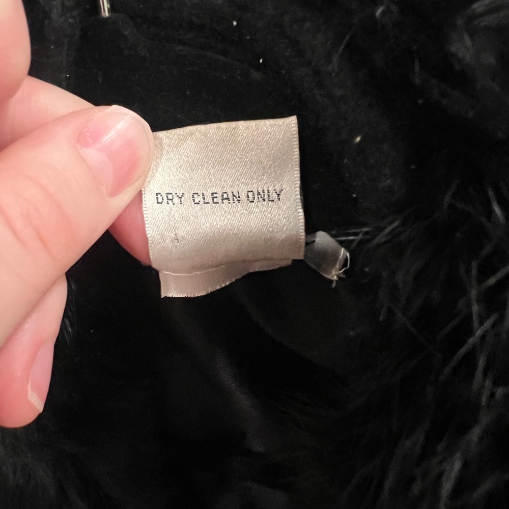 Belldini Vintage Fur Penny Lane style coat, size medium, in black - Picture 3 of 8